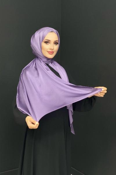 Abiye Janjan Parlak Şal Açık Lila