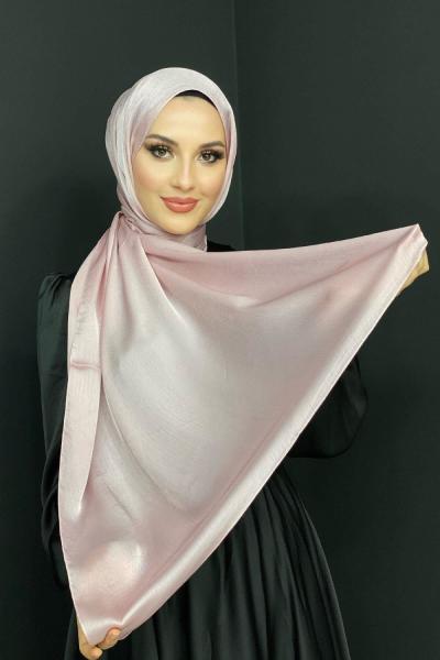 Abiye Janjan Parlak Şal Pembe