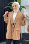 Adil Leopar Ceket Camel