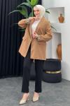Adil Leopar Ceket Camel