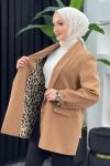 Adil Leopar Ceket Camel