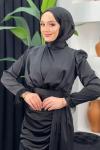 Aybüke Saten Abiye Siyah