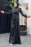 Aybüke Saten Abiye Siyah