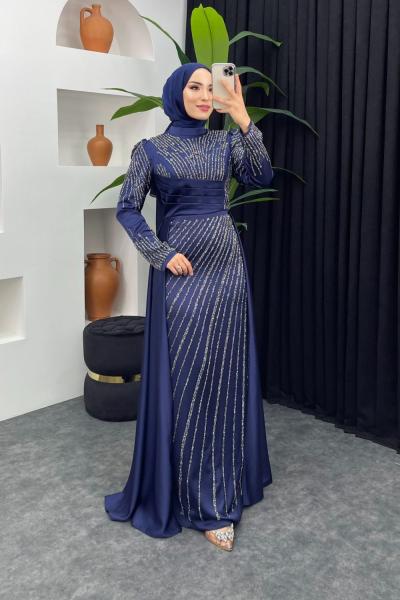 Bella Abiye Lacivert