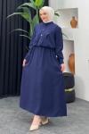 Berrin Elbise Lacivert