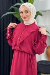 Berrin Elbise Bordo