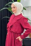 Berrin Elbise Bordo