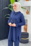 Çağla Pantolonlu Takım Lacivert