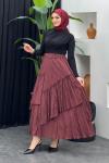 Cansu Etek Bordo