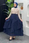 Cansu Etek Lacivert