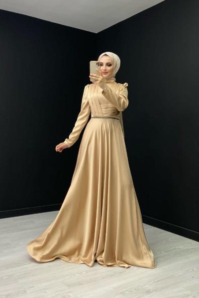 Cazibe Abiye Taş Rengi