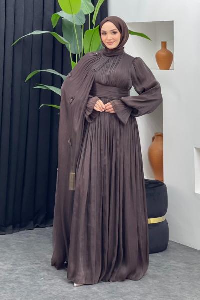 Ceylin Abiye Kahverengi