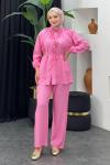 Elalem Pantolonlu Takım Pembe