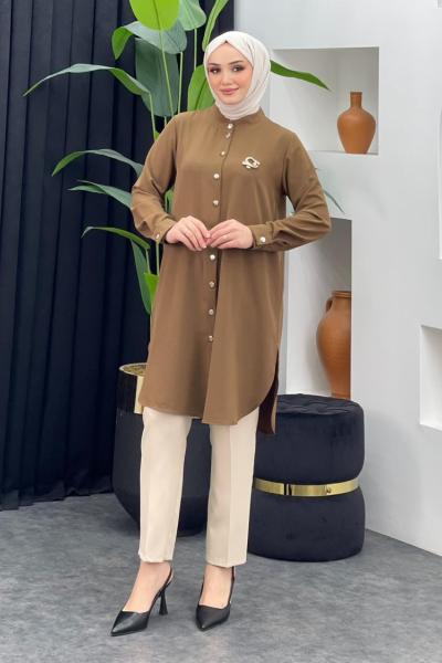 Elçin Tunik Kahverengi