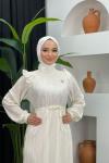Elmas Elbise Ekru/Beyaz