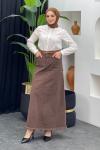 Emine Kot Etek Kahverengi