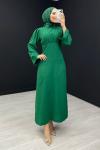 Evcen Kalem Elbise Yeşil