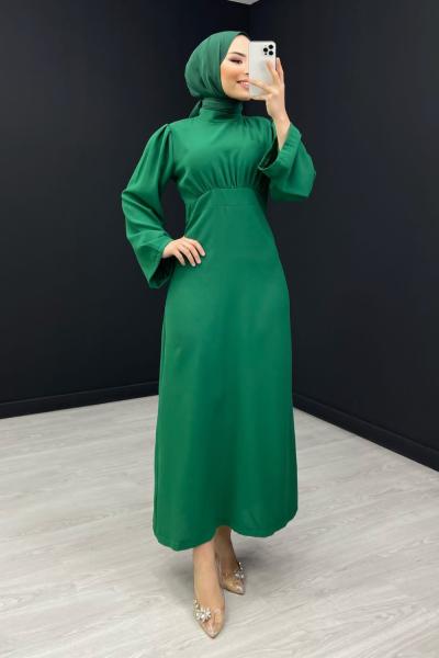 Evcen Kalem Elbise Yeşil