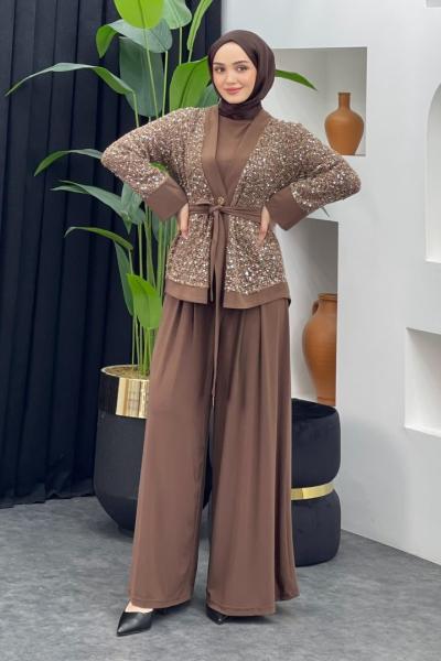 Fenomen Üçlü Abiye Takım Camel