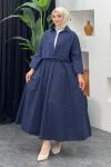 Firuze Etekli Takım Lacivert