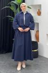 Firuze Etekli Takım Lacivert
