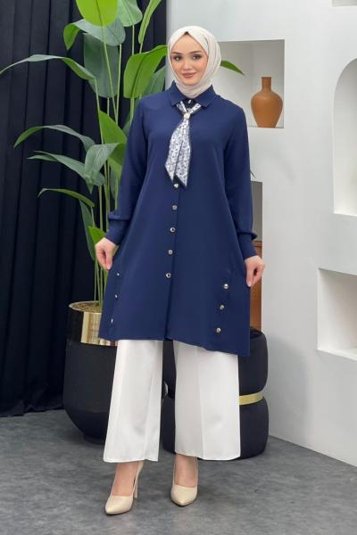 Funda Tunik Lacivert