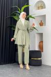 Gökyüzü Pantolonlu Takım Mint Yeşili