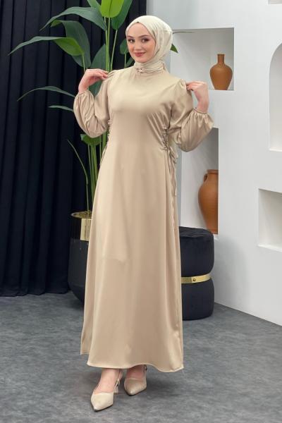 Gülsüm Elbise Taş Rengi