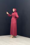 Gülsüm Elbise Bordo