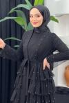 Katkat Abaya Siyah