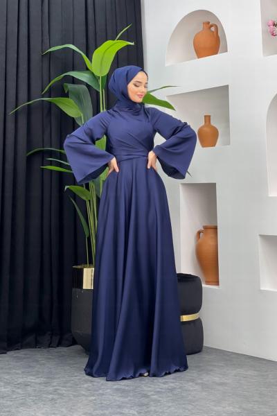 Kutlu Saten Abiye Lacivert