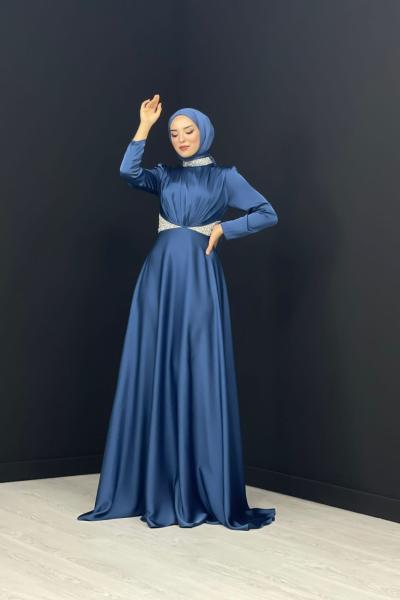 Linet Abiye İndigo Mavisi