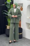 Mina Ceket Pantolonlu Takım Mint Yeşili