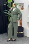 Mina Ceket Pantolonlu Takım Mint Yeşili