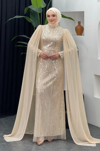 Mürüvet Abiye Taş Rengi