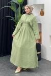 Nadide Elbise Fıstık Yeşili