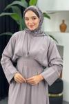 Nadide Elbise Gri