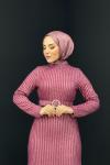Nagihan Payetli Abiye Pembe