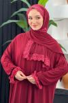 Namaz Elbisesi Bordo