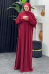 Namaz Elbisesi Bordo