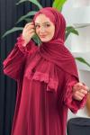 Namaz Elbisesi Bordo