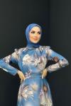 Nehir Elbise İndigo Mavisi