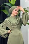 Nesrin Saten Abiye Asker Yeşili