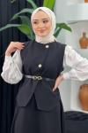 New Senem Etekli Takım Siyah