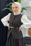 Nilda Yelekli Takım Acı Kahve