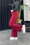 Özge Bol Paça Pantolon Bordo