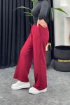 Özge Bol Paça Pantolon Bordo