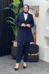 Plaza Ceket Pantolonlu Takım Lacivert