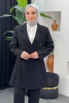 Plaza Ceket Pantolonlu Takım Siyah