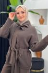 Premium Pantolonlu Takım Açık Kahve